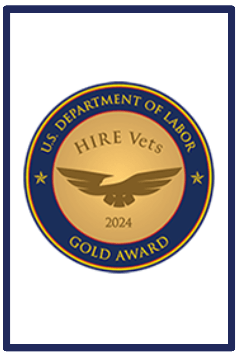 2024 HIRE Vets Medallion Award with border
