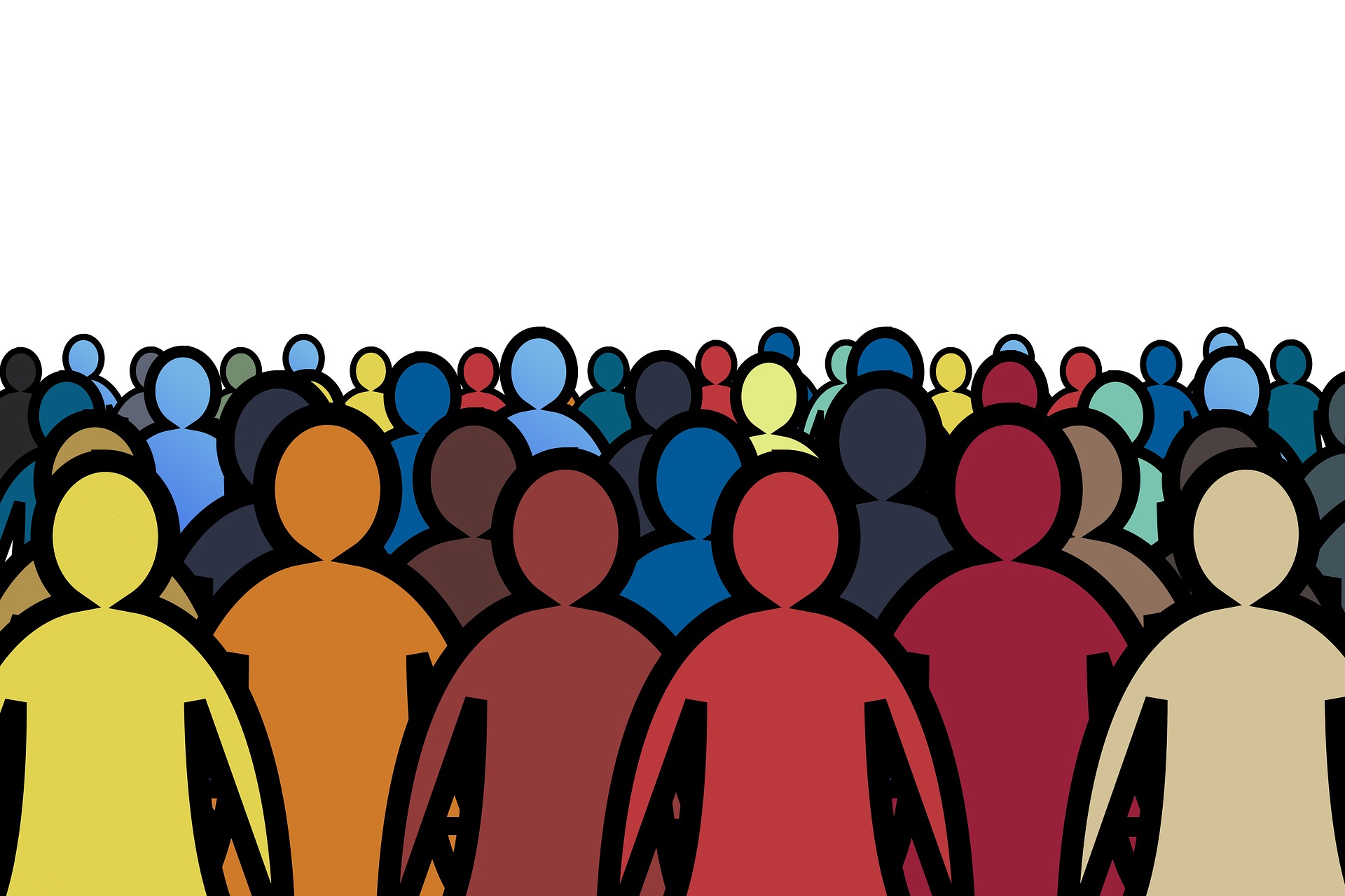 abstract crowd photo