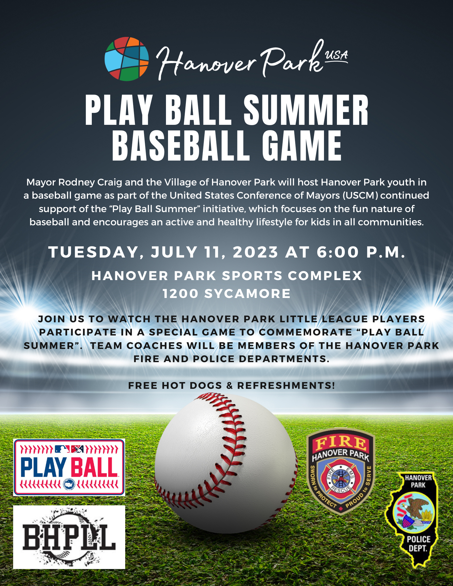 Play Ball Summer Flyer